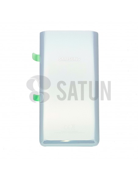 Tapa de batería Samsung Galaxy A80 plata frontal. GH82-20055B