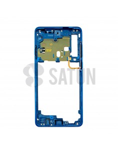 Carcasa intermedia Samsung Galaxy A9 2018 azul posterior. GH96-12294B 2