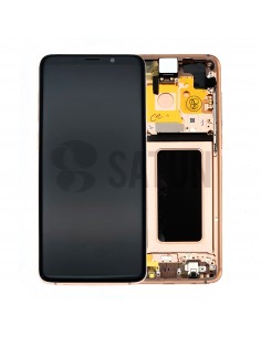 Pantalla con marco Samsung Galaxy S9 Plus oro. GH97-21691E y GH97-21692E