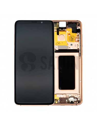 Pantalla con marco Samsung Galaxy S9 Plus oro. GH97-21691E y GH97-21692E