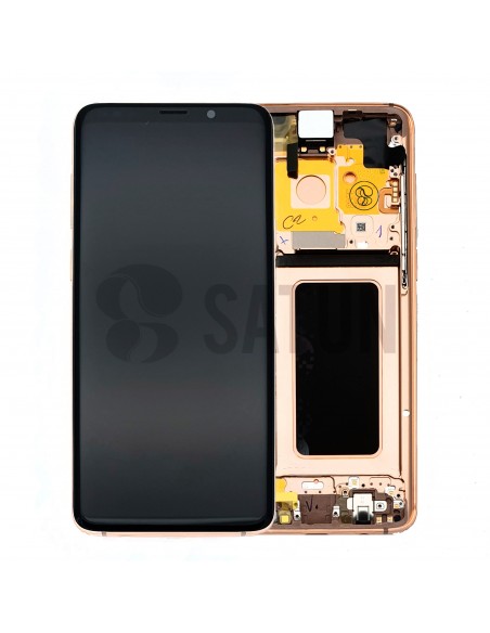 Pantalla con marco Samsung Galaxy S9 Plus oro. GH97-21691E y GH97-21692E