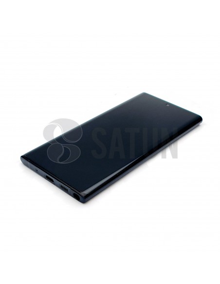 Pantalla Samsung Galaxy Note 10 negro en prespectiva. GH82-20818A y GH82-20817A