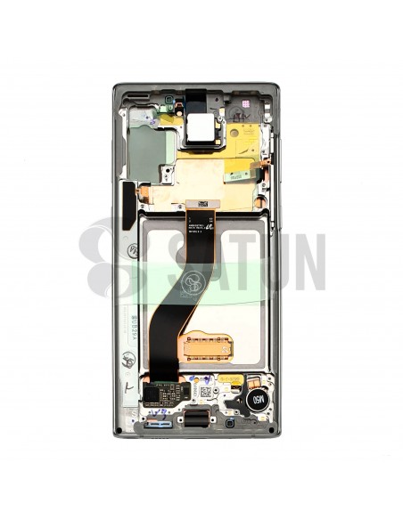 Pantalla Samsung Galaxy Note 10 plata azul interior. GH82-20818C y GH82-20817C
