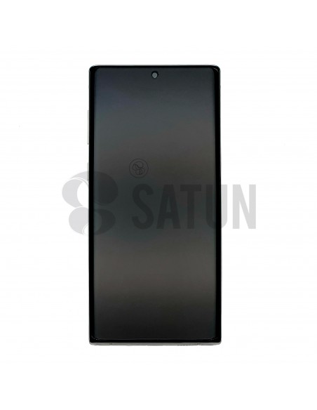 Pantalla Samsung Galaxy Note 10 plata azul frontal. GH82-20818C y GH82-20817C