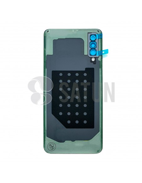 GH82-20805A. Tapa de batería Samsung Galaxy A30s negro vista posterior.