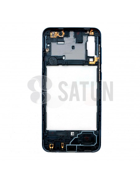 GH98-44765A. Carcasa intermedia Samsung Galaxy A30s negro interior.