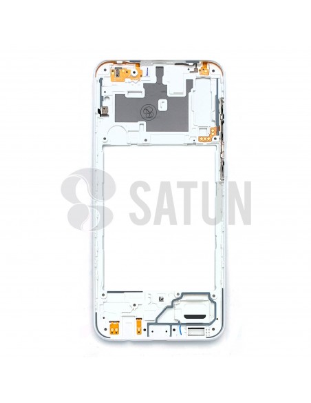 GH98-44765D. Carcasa intermedia Samsung Galaxy A30s blanco interior.