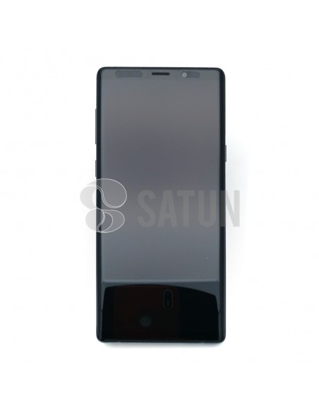 Pantalla Samsung Galaxy Note 9 negro frontal. GH97-22269A y GH97-22270A