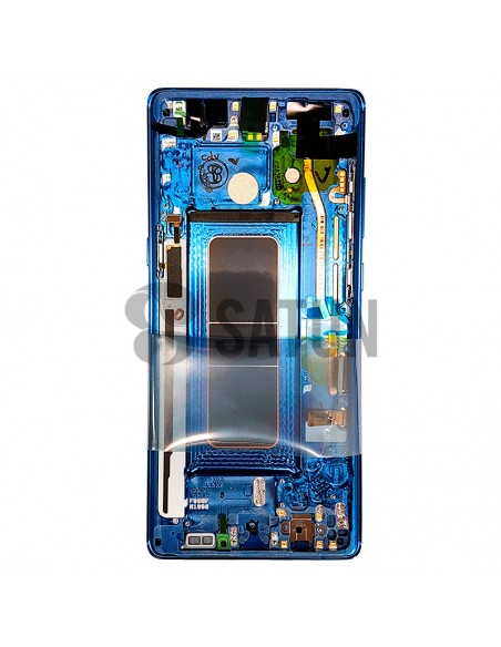 Pantalla con marco Samsung Galaxy Note 8 azul interior. GH97-21065B y GH07-21066B