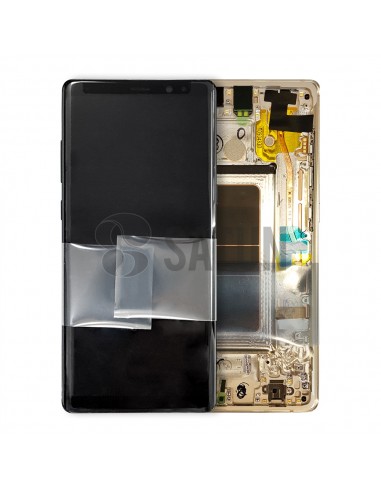 Pantalla con marco Samsung Galaxy Note 8 oro. GH97-21065D y GH07-21066D
