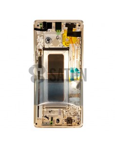 Pantalla con marco Samsung Galaxy Note 8 oro. GH97-21065D y GH07-21066D 2