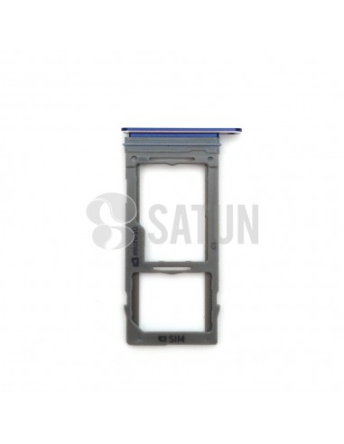 Bandeja SIM y MicroSD Samsung Galaxy Note 9 azul frontal