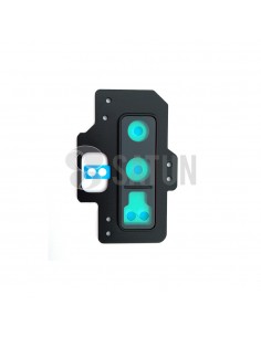 Embellecedor cámara trasera Samsung Galaxy Note negro frontal