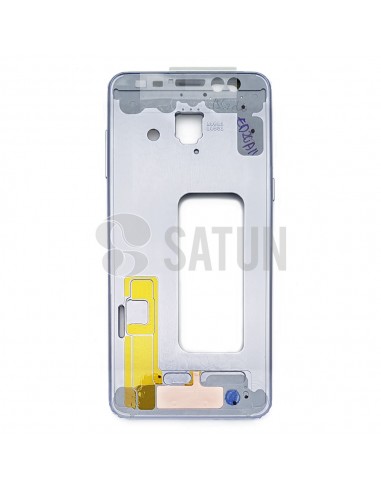 Carcasa intermedia Samsung Galaxy A8  morado frontal