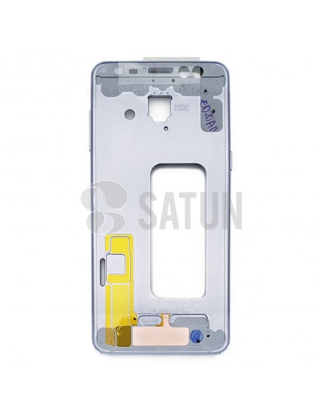 Carcasa intermedia Samsung Galaxy A8  morado frontal