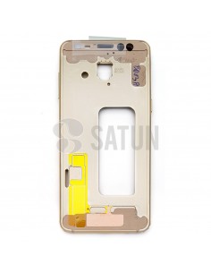 Carcasa intermedia Samsung Galaxy A8  oro frontal