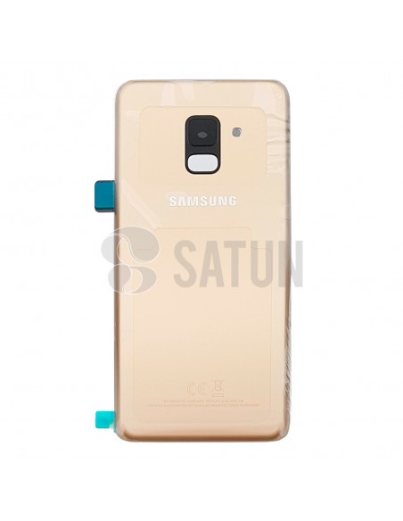 Tapa de batería Samsung Galaxy A8 oro frontal