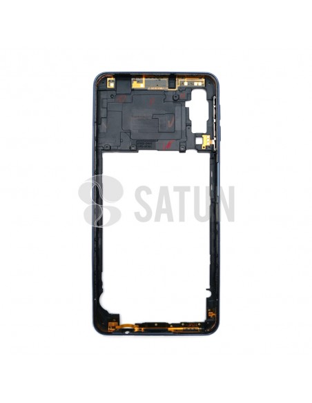 Carcasa intermedia Samsung Galaxy A7 2018 negro posterior