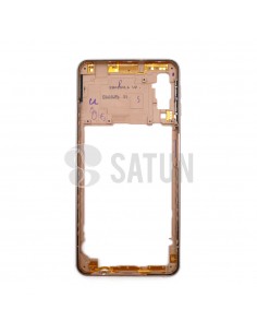 Carcasa intermedia Samsung Galaxy A7 2018 oro posterior