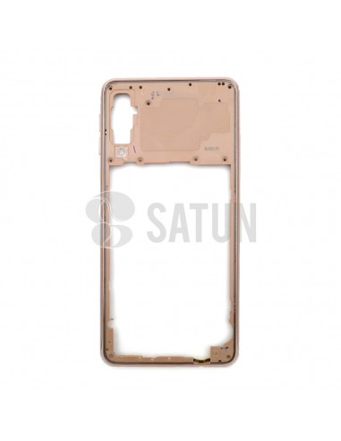 Carcasa intermedia Samsung Galaxy A7 2018 oro frontal
