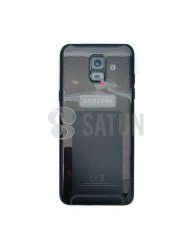 Carcasa trasera Samsung Galaxy A6 negro frontal