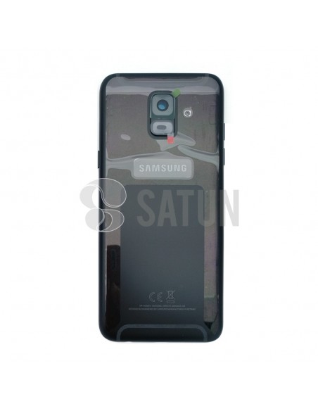 Carcasa trasera Samsung Galaxy A6 negro frontal