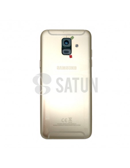 Carcasa trasera Samsung Galaxy A6 oro frontal