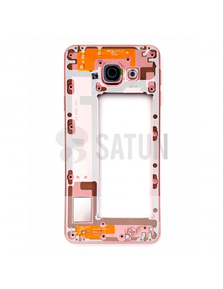 GH96-09938D . Carcasa intermedia Samsung  Galaxy A3 2016 rosa