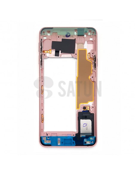 GH96-09938D . Carcasa intermedia Samsung  Galaxy A3 2016 rosa