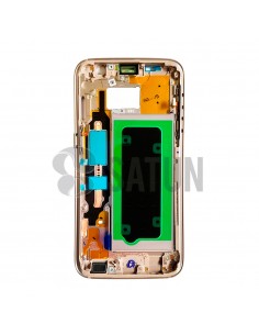 Carcasa intermedia Samsung Galaxy S7 oro 2