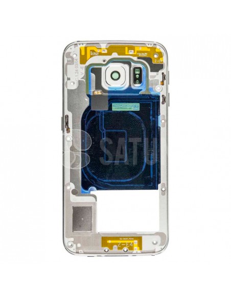 Carcasa intermedia Samsung S6 Edge blanco