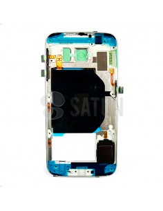 Carcasa intermedia Samsung Galaxy S6 blanco 2