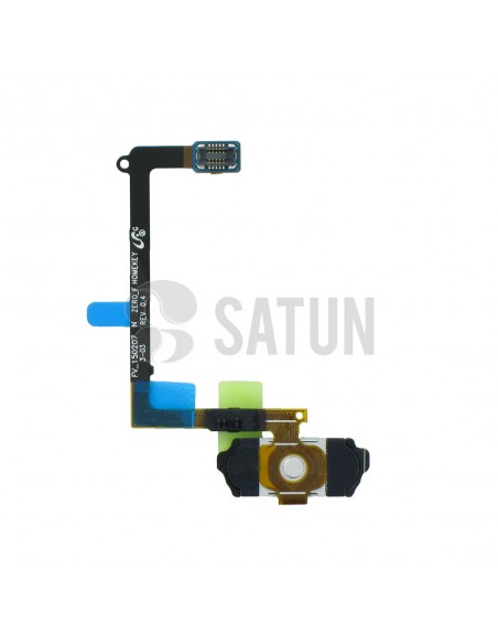 Flex botón home Samsung Galaxy S6 negro posterior